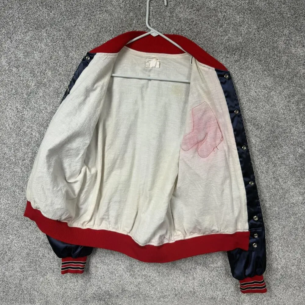 Vtg 80s Boston Red Sox MLB Baseball Bomber Jacket L Sports Gorpcore Streetwear
